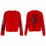 CTHULHU EYE PRINT LONG SLEEVE TOP