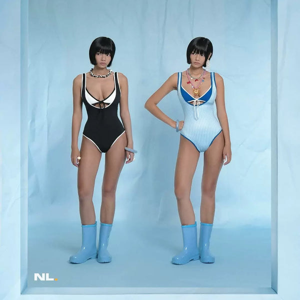 DEEP-V ONE-PIECE SWIMSUIT