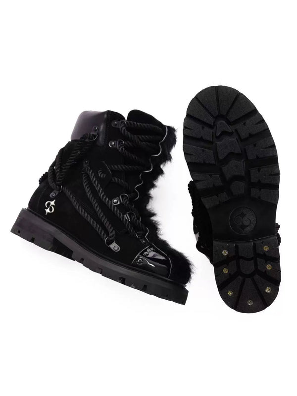 TRENDY HIGH TOP LACE-UP BOOTS