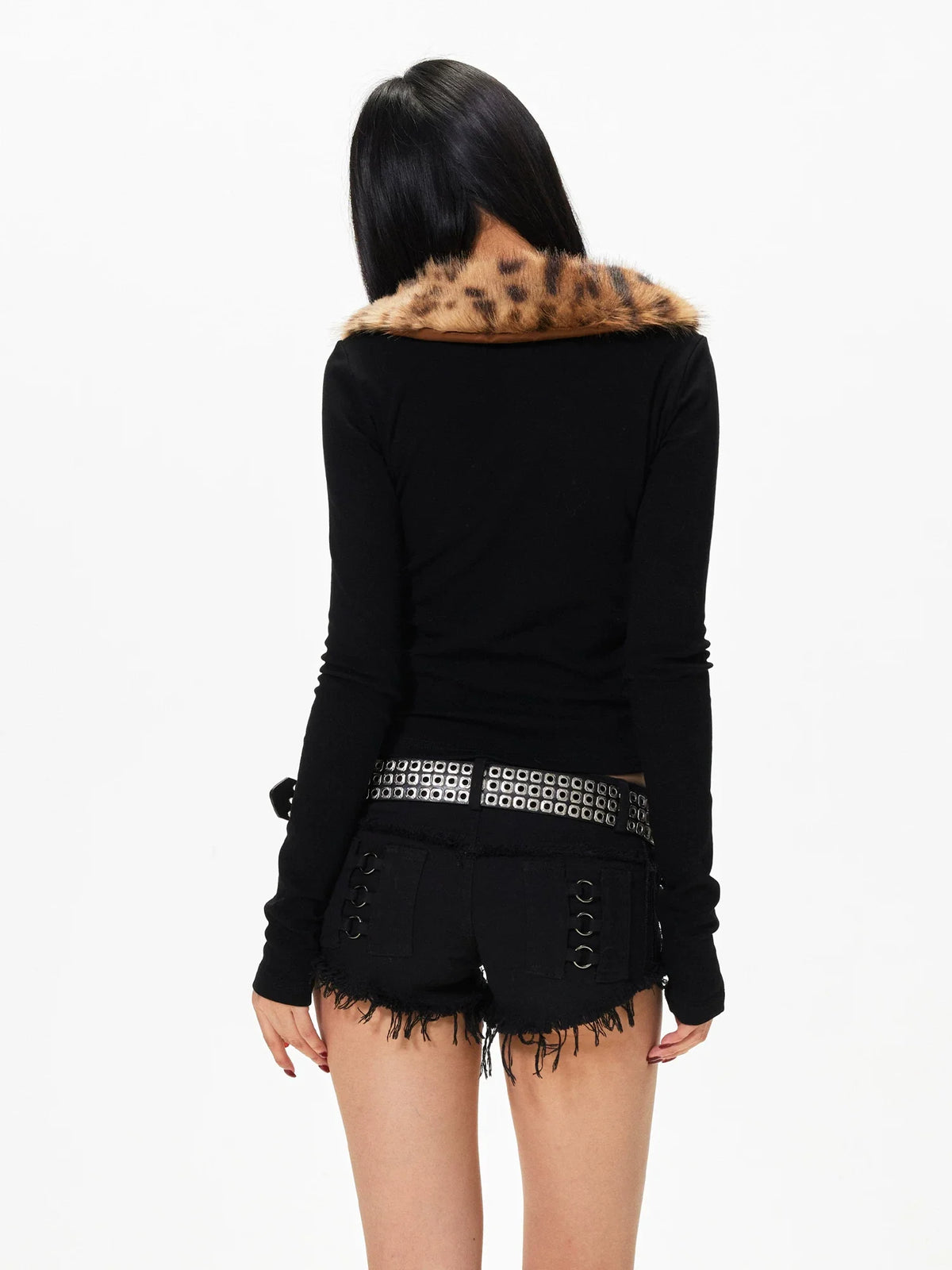 LEOPARD PRINT LONG SLEEVE T-SHIRT