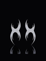 DIAMOND XX SHAPED EARRINGS