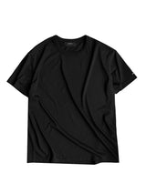 EMBROIDERED BLACK BASIC T-SHIRT