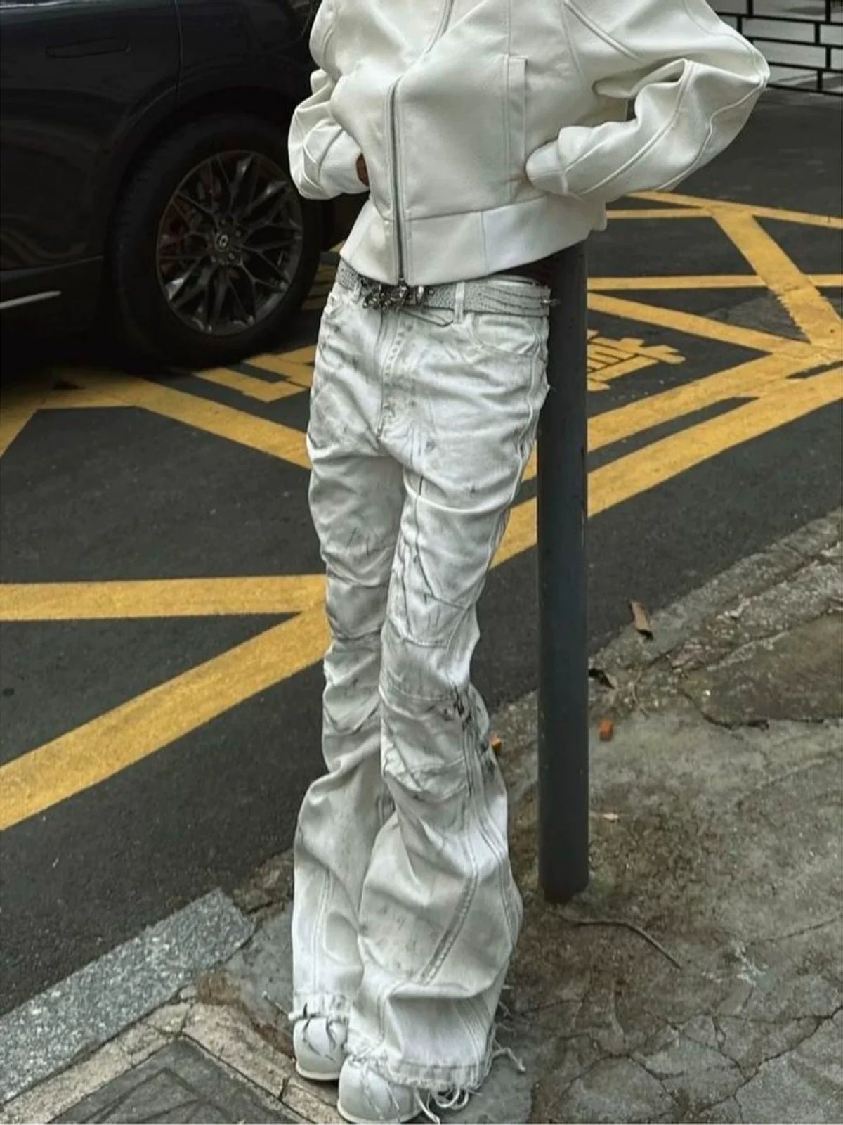 TIE-DYE LOOSE JEANS