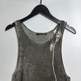 PRINTED COTTON KNIT VEST