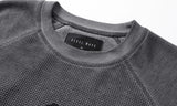 SANSKRIT PRINT WAFFLE LONG SLEEVE T-SHIRT
