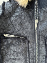 FAUX FUR MULTI-ZIPPER JACKET