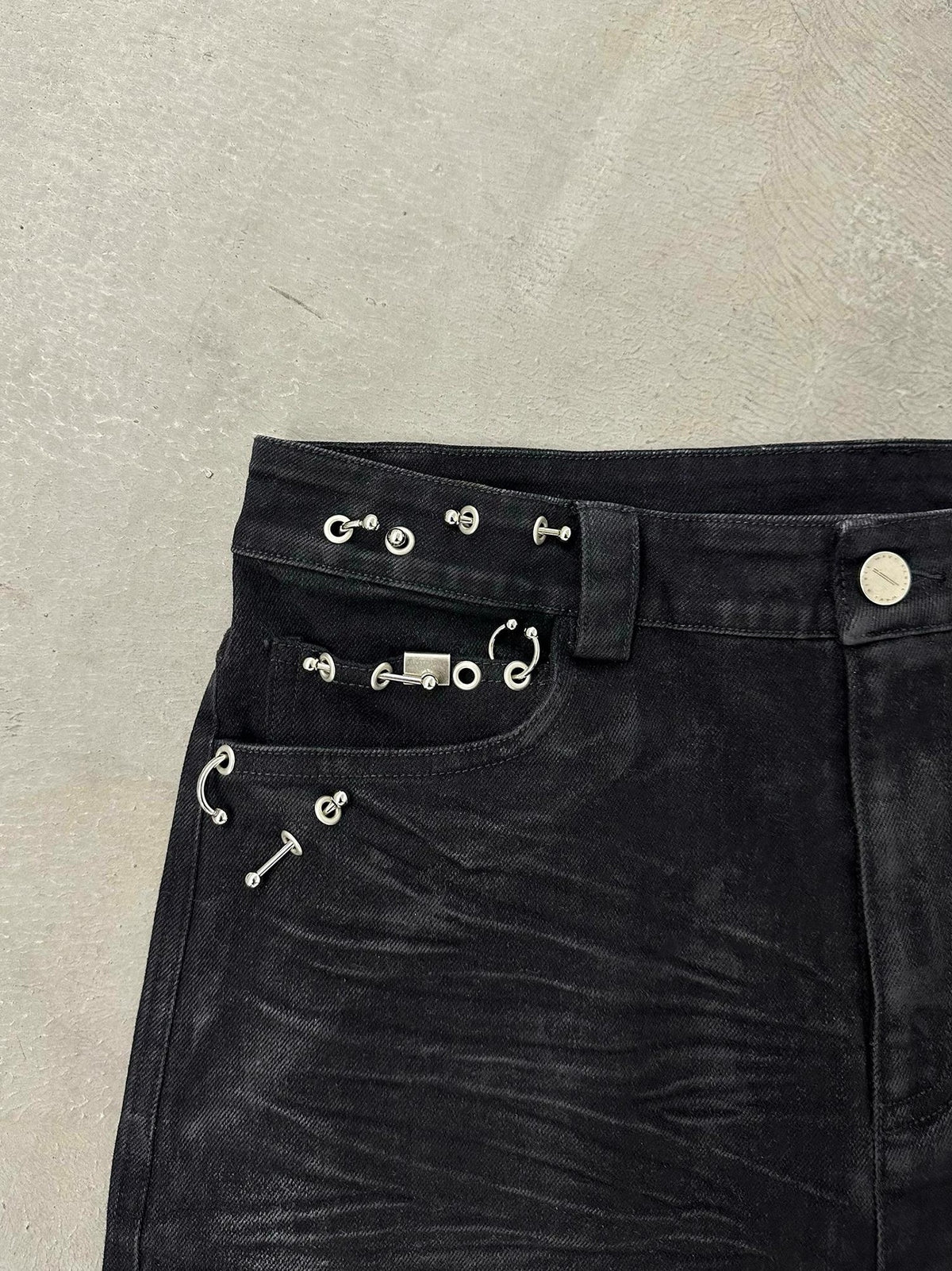 CUBIC RIPPLE WAX PANTS