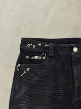 CUBIC RIPPLE WAX PANTS