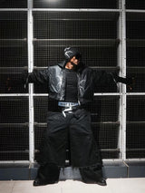 DESTRUCTION WAXED SKIRT PANTS