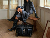 CROSSBODY LEATHER TOTE BAG