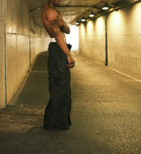 ALIEN RIPPLE WIDE LEG JEANS