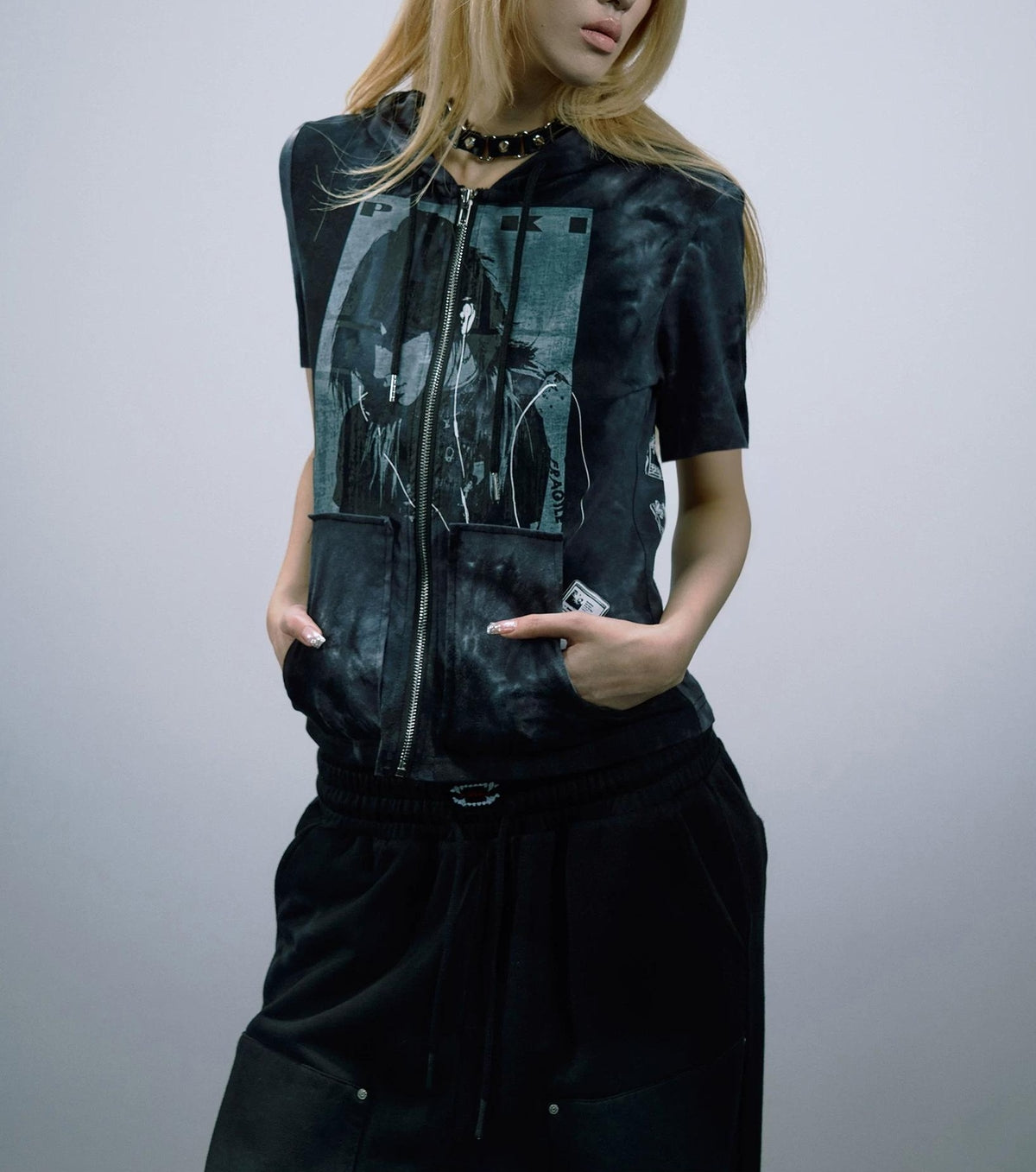 ハンドメイド タイダイ スリムフィット Tシャツ