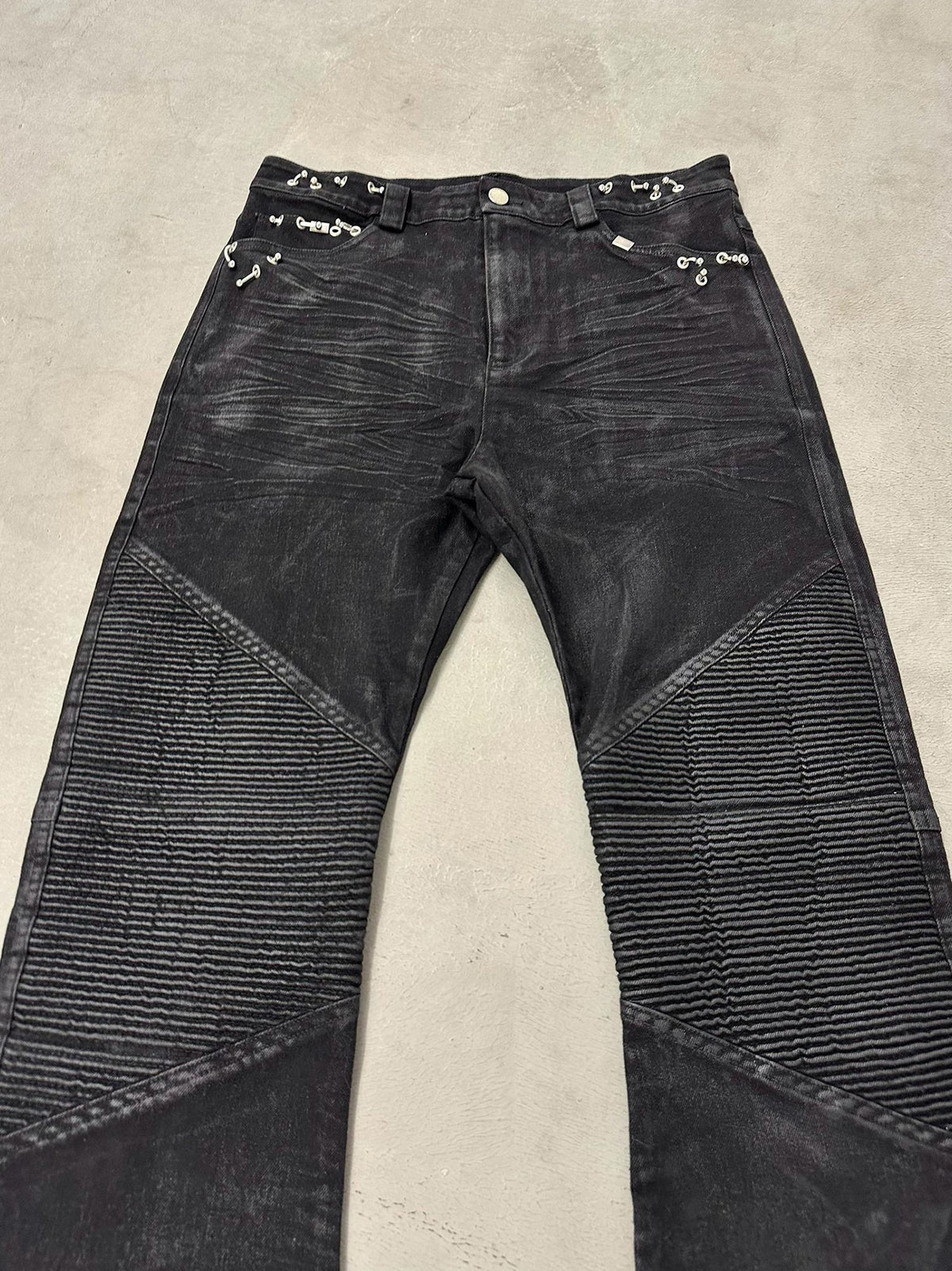CUBIC RIPPLE WAX PANTS