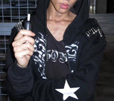 STUDDED IRON CROSS CAP