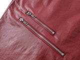 LIQUID METAL PINK COATED JEANS