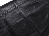 CRACKLE WAXED BAGGY PANTS