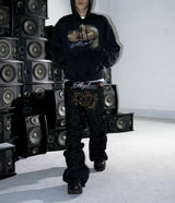 RAW BAROQUE EMBROIDERED MICRO JEANS