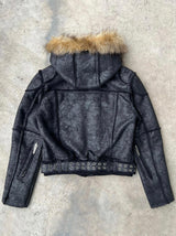 FAUX FUR MULTI-ZIPPER JACKET