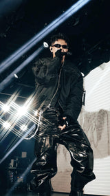 MULTI-WAIST LEATHER PANTS