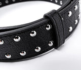 STUDDED CROSS BELT WITH BURST PATTERN