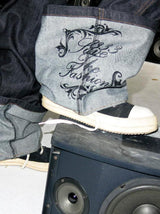 RAW BAROQUE EMBROIDERED MICRO JEANS