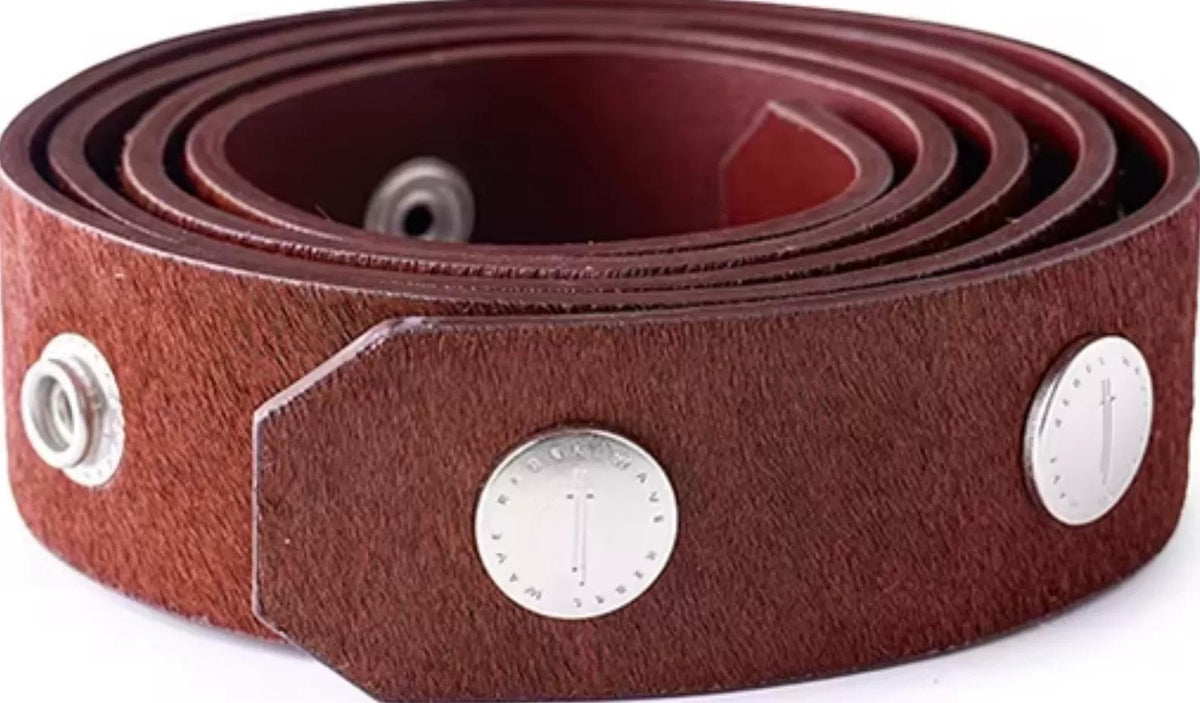 PINK PONY HAIR BUCKLE BELT