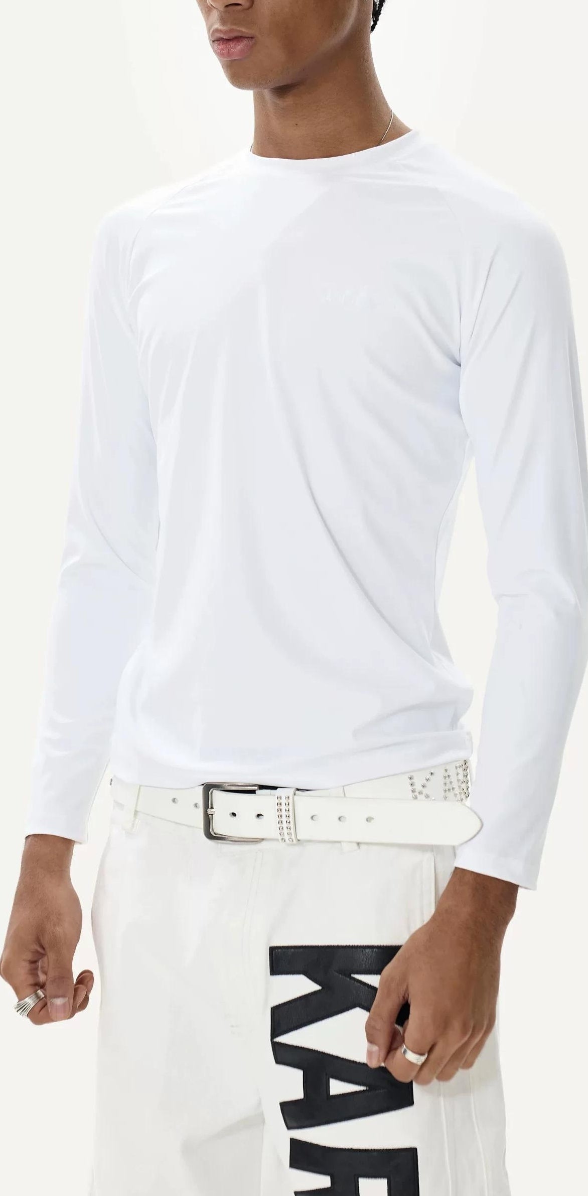 レトロ ロゴ フィットネス ロングスリーブ ティー