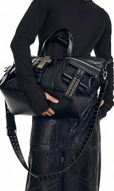 CROSSBODY LEATHER TOTE BAG