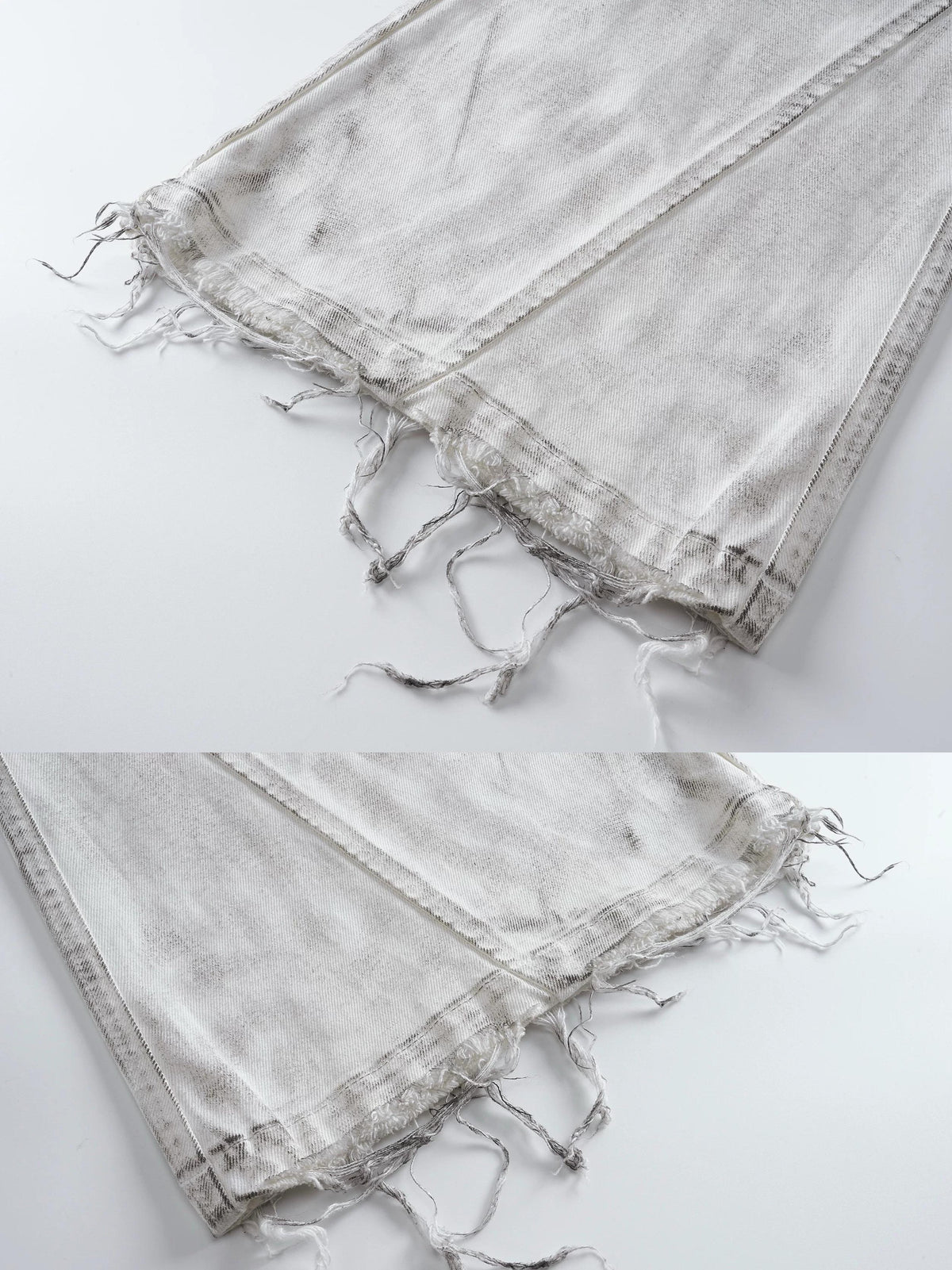 WRECKING WHITE WAX PANTS