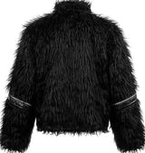 PATCHWORK LEATHER FUR JACKET