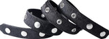 BLACK PONY HAIR BUCKLE BELT