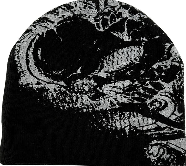 SKULL PRINT COLD CAP TEE