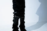 SLIM FLARE BIKER PANTS