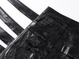 MULTI-WAIST LEATHER PANTS