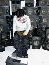 RAW BAROQUE EMBROIDERED MICRO JEANS