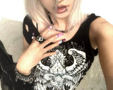 STUDDED IRON CROSS CAP
