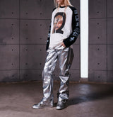 WAVE PORTRAIT PRINT LONG SLEEVE TEE