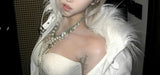 FAUX FUR COLLAR LEATHER JACKET