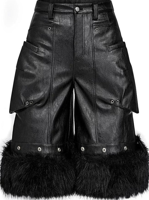 WAXED LEATHER WRESTLING PANTS