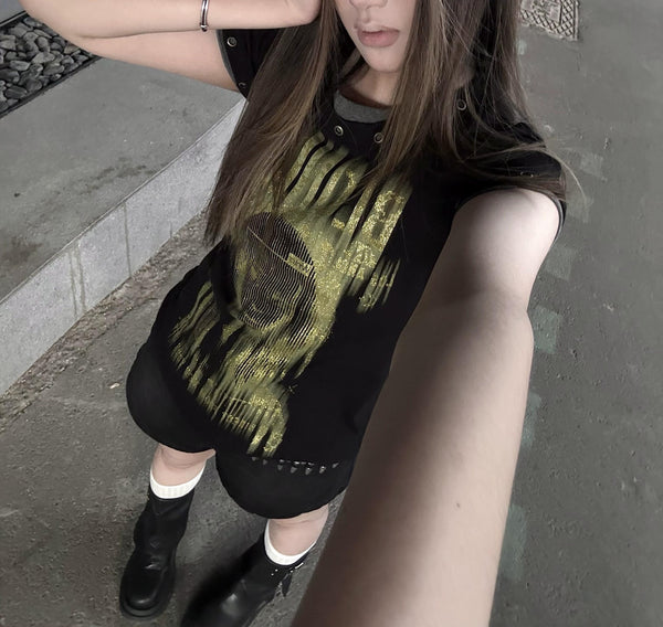 パンクガールスリムＴシャツ
