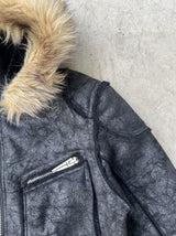 FAUX FUR MULTI-ZIPPER JACKET