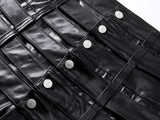 MULTI-WAIST LEATHER PANTS