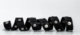 STUDDED LEATHER BUCKLE BELT