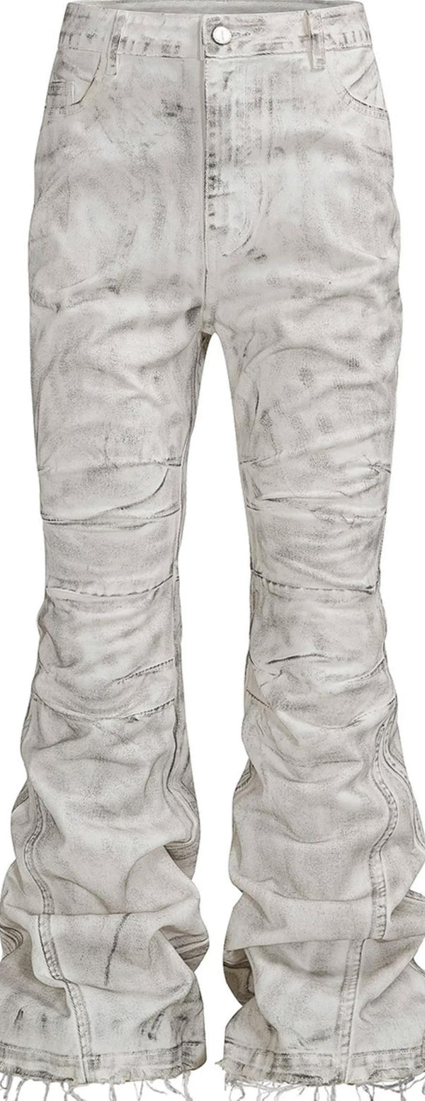 WRECKING WHITE WAX PANTS