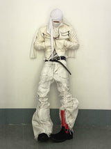 WRECKING WHITE WAX PANTS