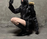 FAUX FUR MULTI-ZIPPER JACKET