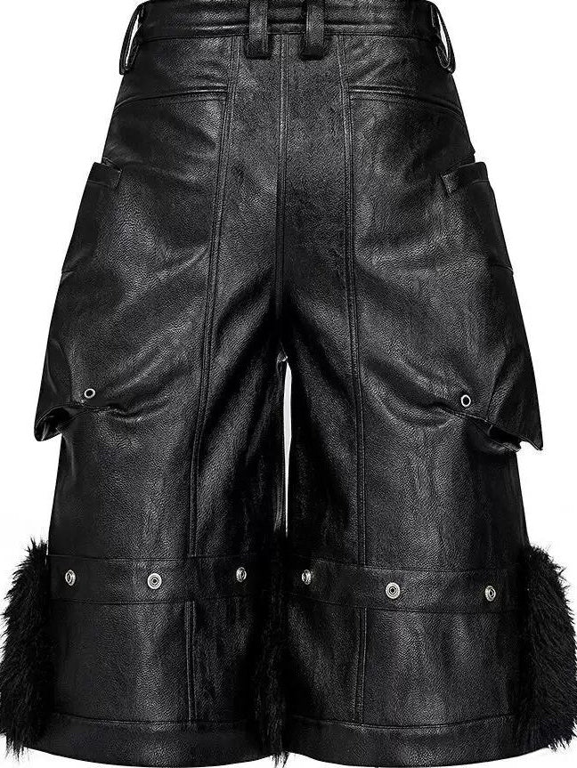 WAXED LEATHER WRESTLING PANTS