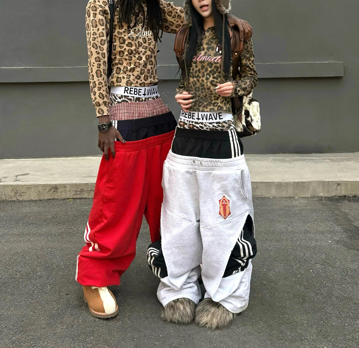 LEOPARD PRINT QUICK-DRY ICE PANTS