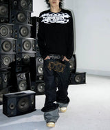 RAW BAROQUE EMBROIDERED MICRO JEANS