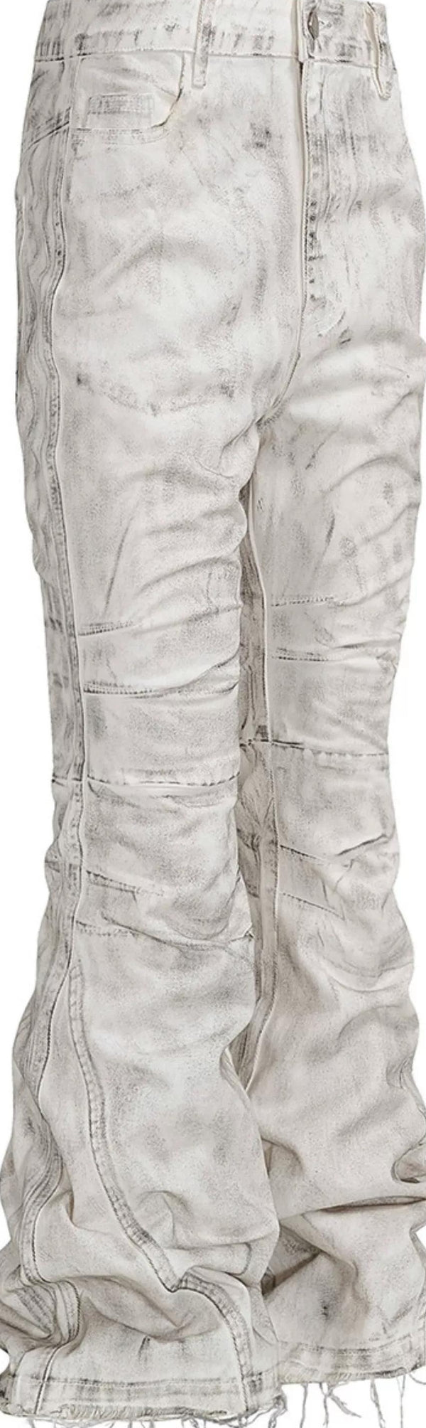 WRECKING WHITE WAX PANTS